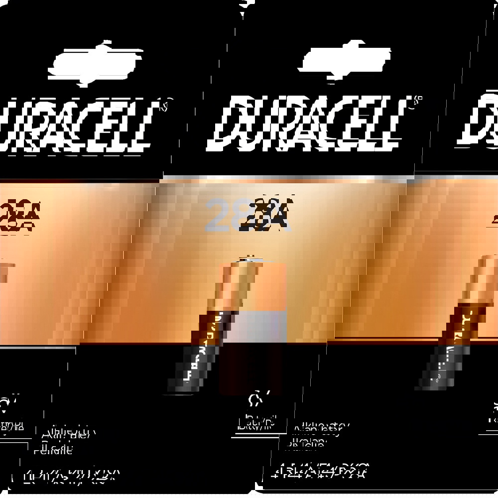 Standard Battery: Size 28A, Alkaline